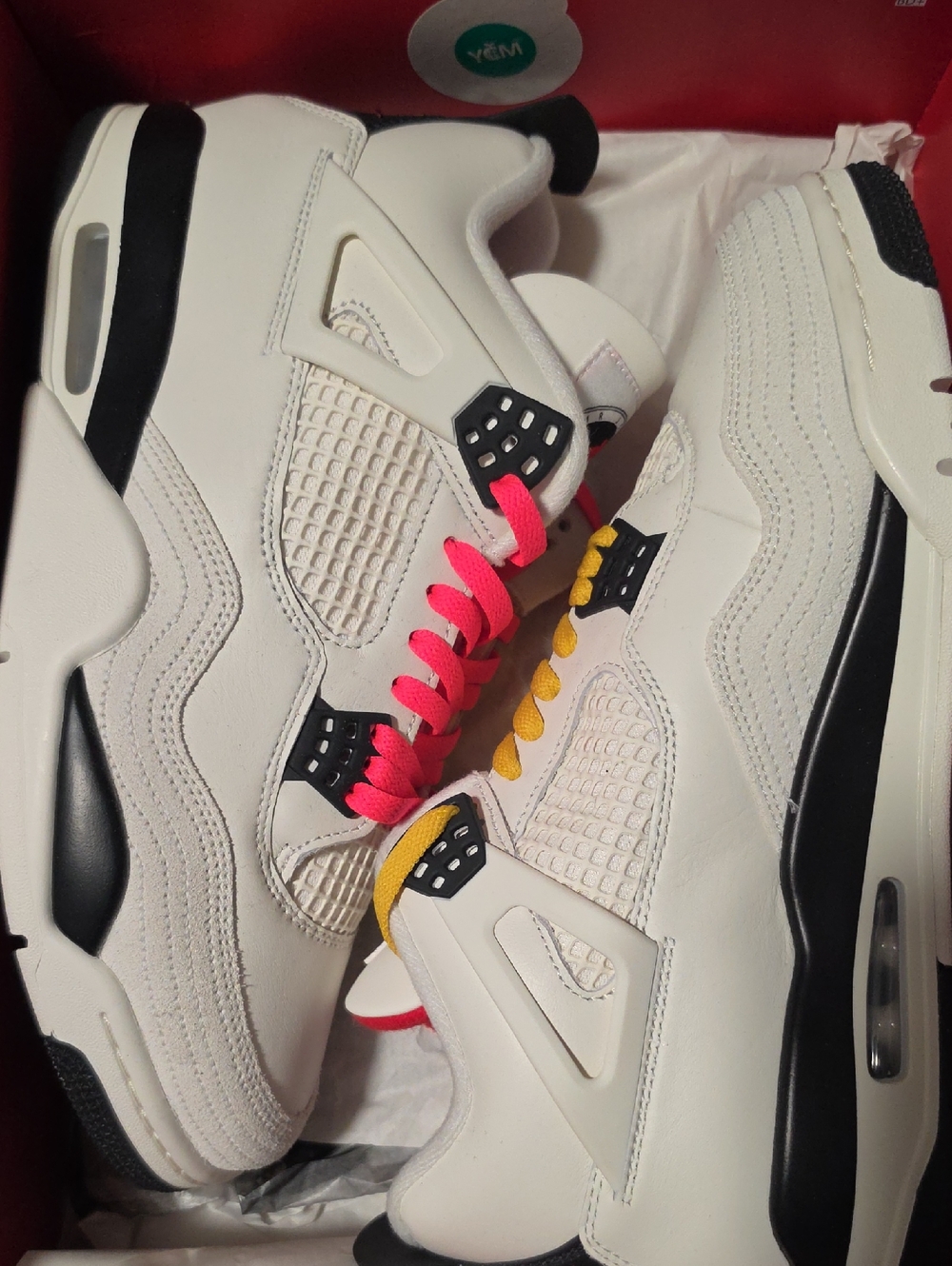 Nike Air Jordan 4 Retro sneaker in the "Flight Club" colorway 100% AUTHENTIC